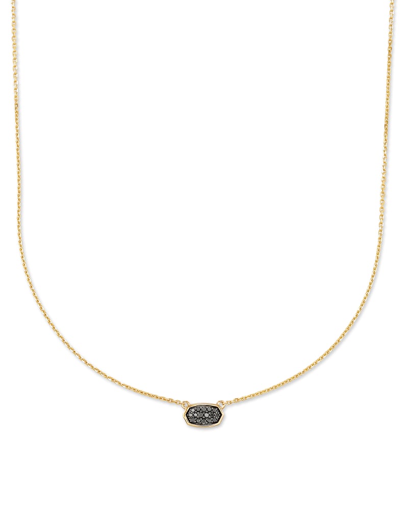 Marisa 14k Yellow Gold Pendant Necklace in Black Diamond image number 0